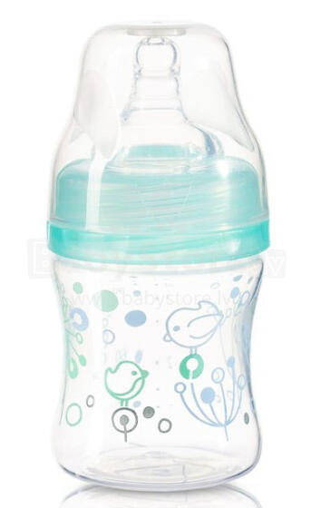„BabyOno Art.402“ kolikinis maitinimo butelis su plačiu kaklu 120ml