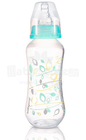 „BabyOno BPA Free Art.401“ buteliukas nuo kolikų su silikoniniu dangteliu 240ml