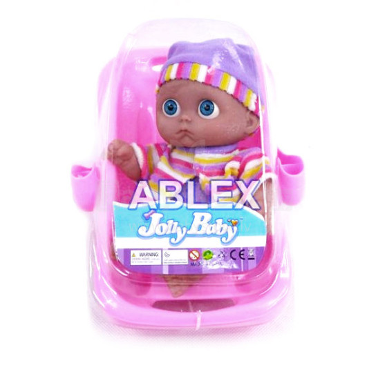 Jolly baby HZ4104 lėlės automobilinė kėdutė, nešiojamas lopšys su lėle