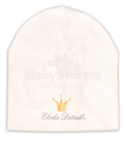 Elodie Details Logo Beanie Vanilla White Art.103343 Vaikiškos kepurės