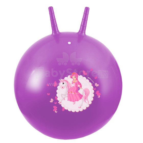 Spokey Princess Art.836939 Мяч для занятий с ребенком 60 см (Мяч прыгун с ушками