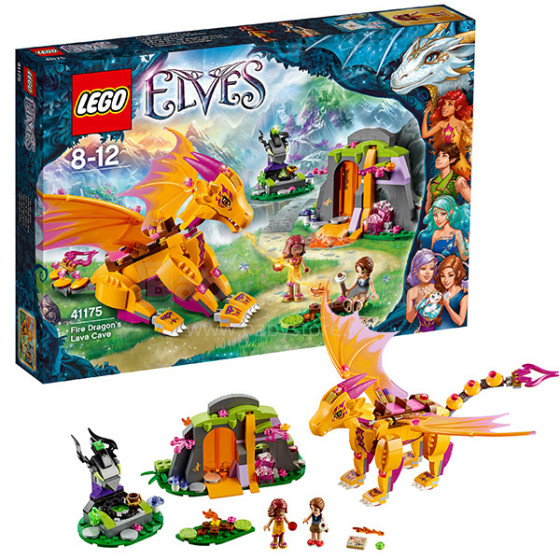 Lego Elves Art.41175 Конструктор Лавовая пещера дракона огня