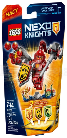 „Lego Nexo Knights Ultimate Macy Art.70331“ konstruktorius