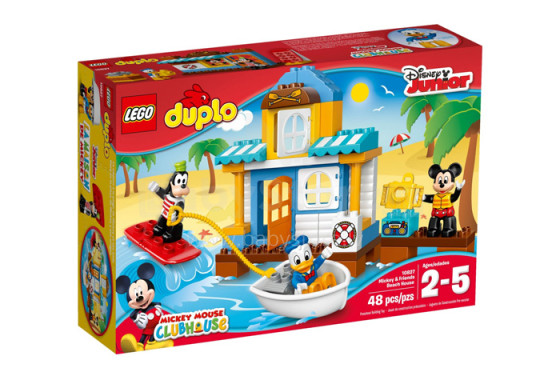 Lego Duplo Disney Art.10827 Konstruktors vismazākajiem Mājiņa uz pludmales