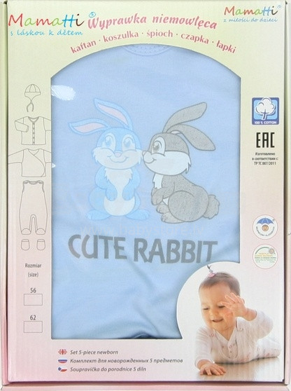 Mamatti Cute Rabbit blue