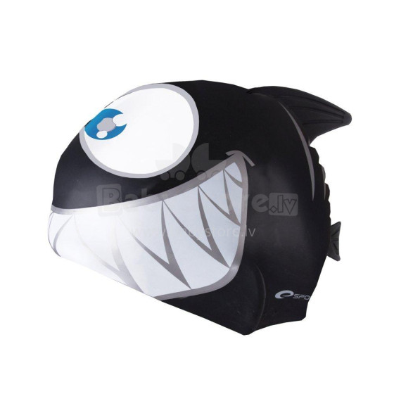 Spokey Rekinek Art. 87475 Augstas kvalitātes silikona peldēšanas cepure melna