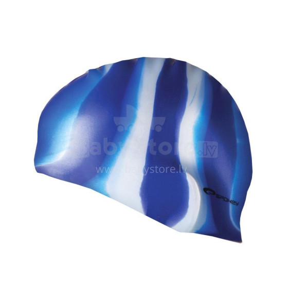 Spokey Abstract Art. 85364 Augstas kvalitātes silikona peldēšanas cepure zila