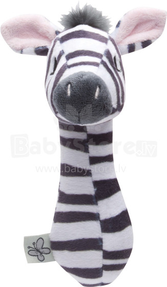 Bebejou Rattle Zebra Art.307255  Grabulis Mīkstais pīkstulis Zebra