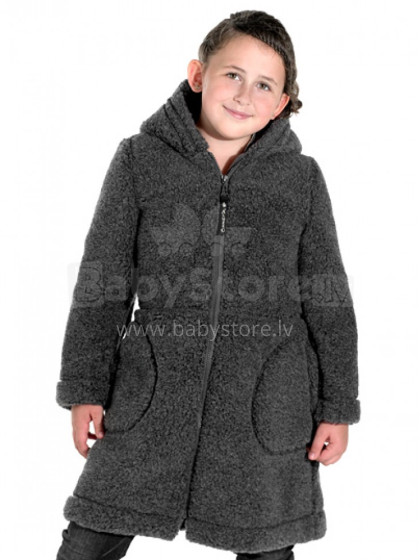 Eco Wool Mimi  Art.1710 Детское пальто из мерино шерсти на молнии с капюшоном (104-152)