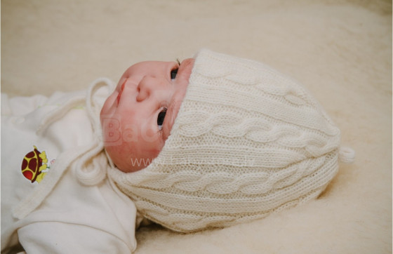 „Vilaurita Art.183“ 100% kūdikių žieminė merino vilnos kepurė