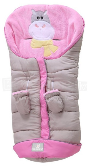 BabyGo Art.33995 Bear Beige/Pink Baby Sleeping Bag