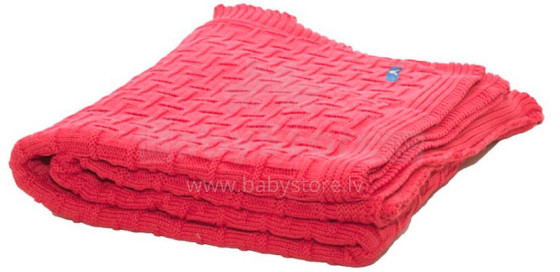„Wallaboo Eden Poppy Red“ gaminys. WBE.0214.4701 Vaikiškos antklodės iš ekologiškos medvilnės, 70x90 cm