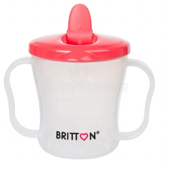 Britton First Cup Art.B1523 Pink Pirma krūzīte ar  snipīti, 200 ml