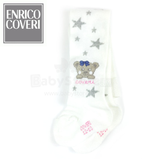 Enrico Coveri Art.43395 Calza Bambina Aukštos kokybės ir stilingos vaikiškos pėdkelnės iš italų dizainerio Enrico Coveri
