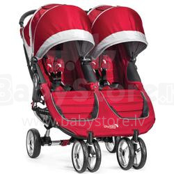 Baby Jogger'18 City Mini Double Crimson Grey Art.BJ12436 Sportiniai vežimėliai dvynukams