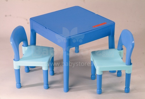 Tega Baby Building Set Art.MT-003 Blue Детский комплект,столик+ 2 стульчика