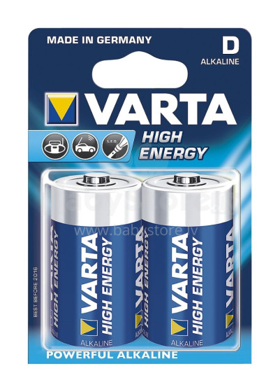 Varta 4920/2 D High Energy SPO Alkaline батарейка 1.5V ( 2 шт.)