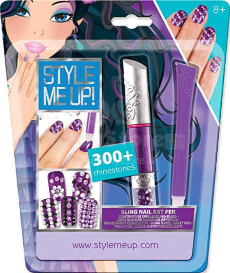 „Style me up“ Art.01662 Nagų dizaino rinkinys su klijų pieštuku ir kristalais