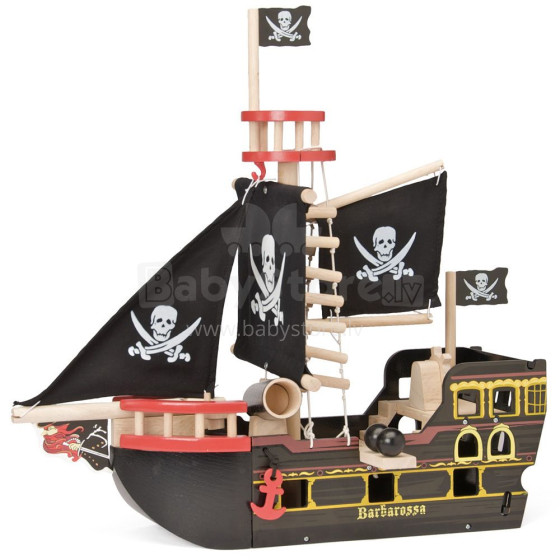 Le Toy Van  Art. TV246 Деревянный пиратский корабль Барбаросса