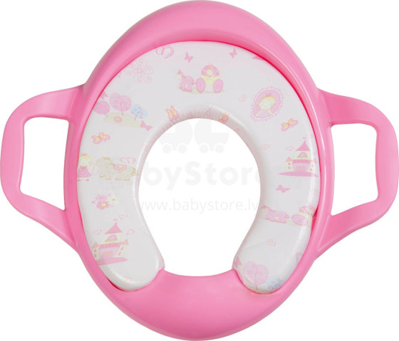 Fillikid Art.PM258 Toilet trainer Easy Pink Сидение/Накладка для унитаза, мягкая, с ручками