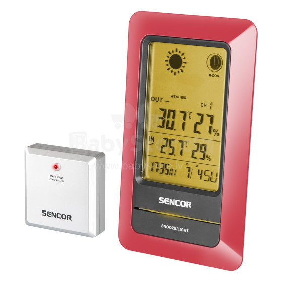 Sencor Art.SWS200RD Метеостанция с беспроводным термометром и гигрометром