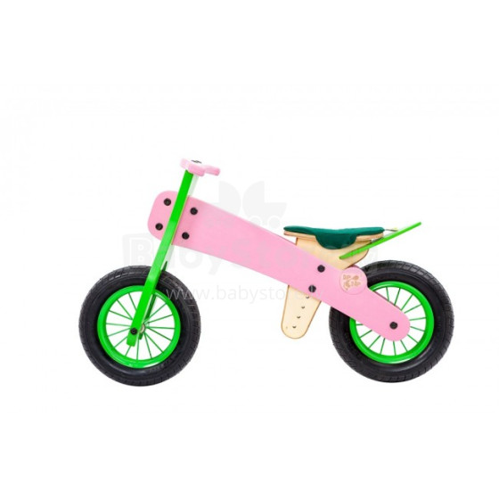 Dip&Dap Mini  Art. MSM-RP Pink Spring Bērnu koka skrejritenis (divritenis)