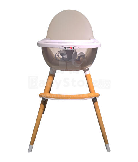 Britton Fika Art.B2130 smėlio / natūralių kojų maitinimo kėdė