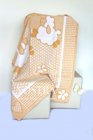 Mežroze Honey Art.80075 Baby Blanket 100% Cotton 100x140