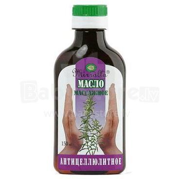 „Mirolla“ 25901004 masažo aliejus (laminaria / fukus / rozmarinas) anticeliulitinis, 150 ml