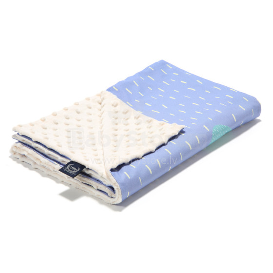 La Millou Art.91647 Light Blanket M WOLFIE - ECRU Высококачественное детское двустороннее легкое одеяло (80x100 см) (+/- 2 cm)