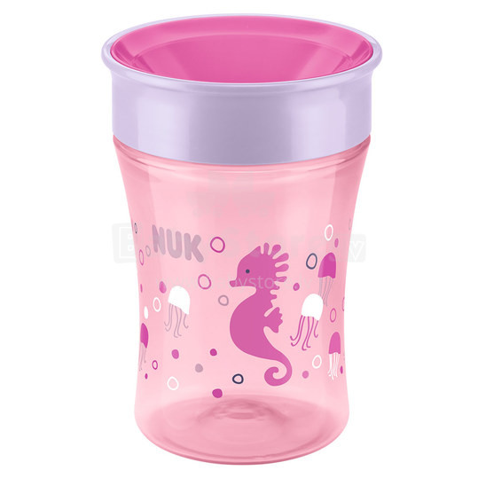 Nuk Magic Cup Art.SE74 Mācību krūzīte glāze bez snīpīša (8 mēn.+) 230ml