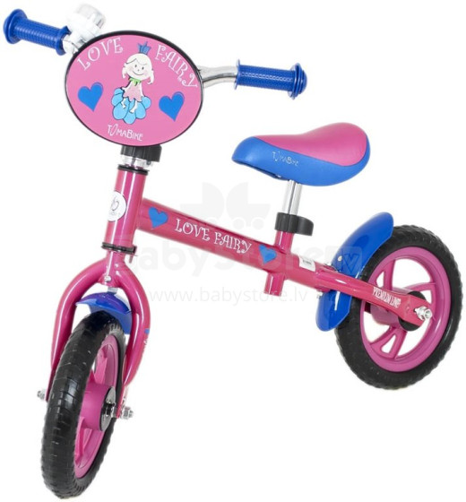 Elgrom Tomabike Pink Art.14100  Детский велосипед - бегунок с металлической рамой   12''