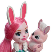 „Enchantimals Bunny Doll Art.FXM73“ mini lėlė su mėgstamu gyvūnu