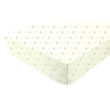 „Doux Nid Drap Housse“ marškinėliai „Ecru Pois“ 1900356 medvilninis lakštas su guma 70x140 cm