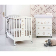 Baby Expert Baby Love White/Dove Art.100800 Bērnu kumode ar partināmo virsmu