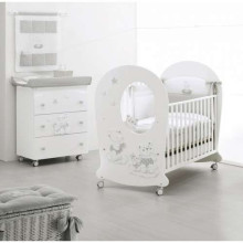 Erbesi Nuvola White/Grey Art.100913  Эксклюзивная детская кроватка