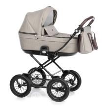NordBaby Comfort Plus Art.101208 Brilliant Grey  vežimėlis 2 viename (skandinaviškas)