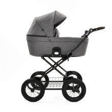 NordBaby Comfort Plus Art.101208 Brilliant Grey  vežimėlis 2 viename (skandinaviškas)
