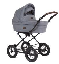 NordBaby Comfort Plus Art.101208 Brilliant Grey  vežimėlis 2 viename (skandinaviškas)