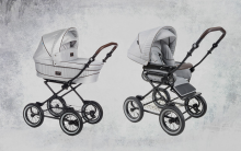 NordBaby Comfort Plus Art.101210 Washed Green  vežimėlis 2 viename (skandinaviškas)