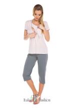 Italų mados „Felicita“ straipsnis. 10282 pilka / Morela Pajamas