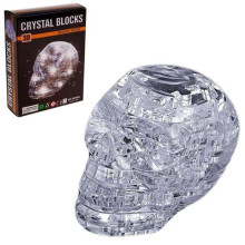 Crystal Puzzle Art.9056A Kaukolės 3D galvosūkiai su šviesa