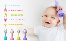 Alilo Smart Hare R1 Purple LV – Interactive Musical Developmental Toy for Children from 0+ with Latvian Voice