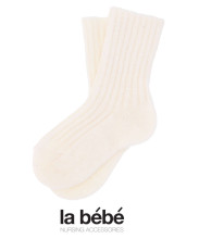 La bebe™ Wool Angora Socks Art.101878 Cream Детские шерстяные носочки