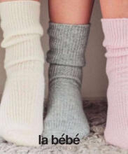 La bebe™ Wool Angora Socks Art.101878 Cream Детские шерстяные носочки