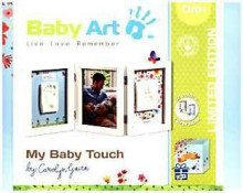 Kūdikių dailės atspaudų rėmelis „Carolin Style Art“. 3601092500 trijų dalių rėmelis + įspaudų rinkinys