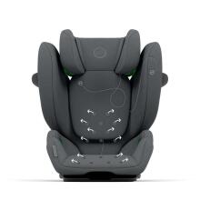 Cybex Solution G i-Fix 100-150cm, Monument Grey vaiko automobilinė kėdutė (15-50kg)