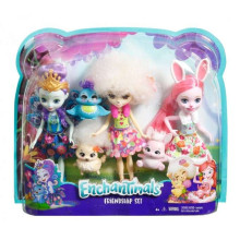 Enchantimals Friendship Doll Art.FMG18  Комплект мини кукол с любимой зверушкой из серии Энчантималс