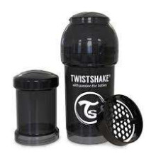 „Twistshake Art.78042“ juodas maitinimo butelis 180 ml