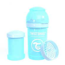 Twistshake Art.78254 Pastel Grey  Антиколивая бутылочка-шейкер для кормления 180 мл